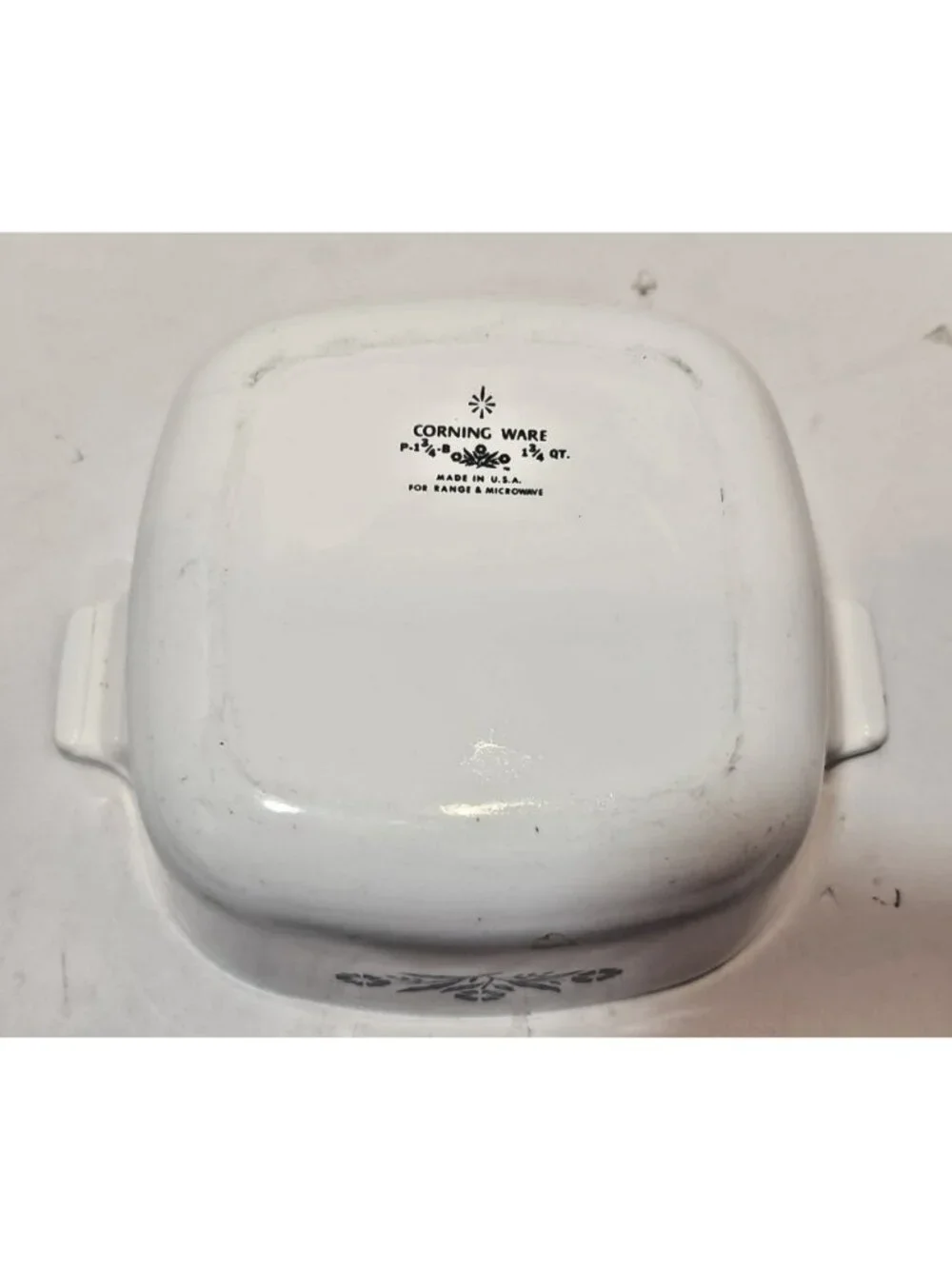 Corning Ware Blue Cornflower Square Casserole  P-1 3/4-B - 1 3/4 Quarts - No Lid